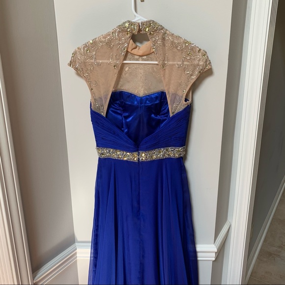 SHERRI HILL Royal Blue Formal Gown - Picture 8 of 13